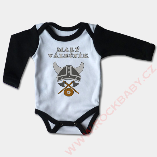 Kojenecké body dlouhý rukáv - Malý Válečník