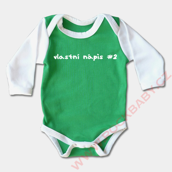 Kojenecké body dlouhý rukáv - Vlastní nápis2