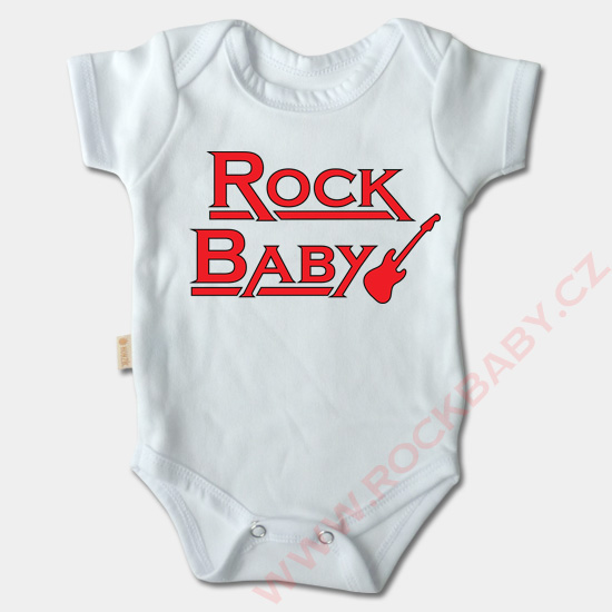 Kojenecké body krátký rukáv - Rock Baby 2