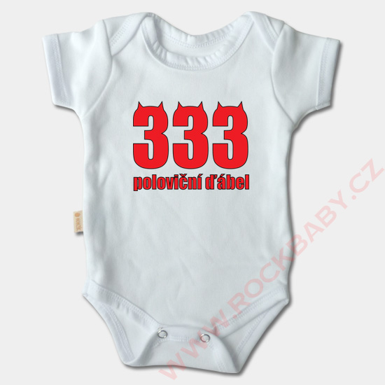 Kojenecké body krátký rukáv - 333 poloviční ďábel