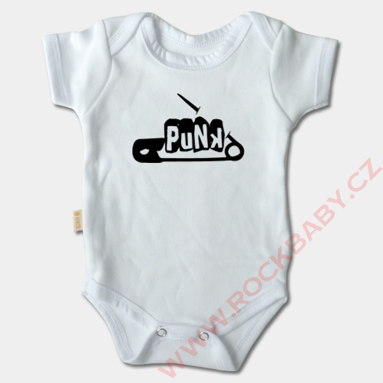 Dojčenské body krátky rukáv - Punk špendlík