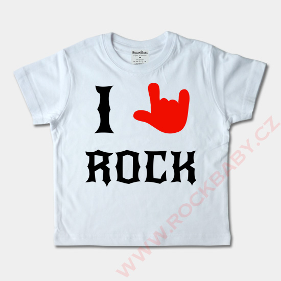 Dětské tričko krátký rukáv - I love Rock 2